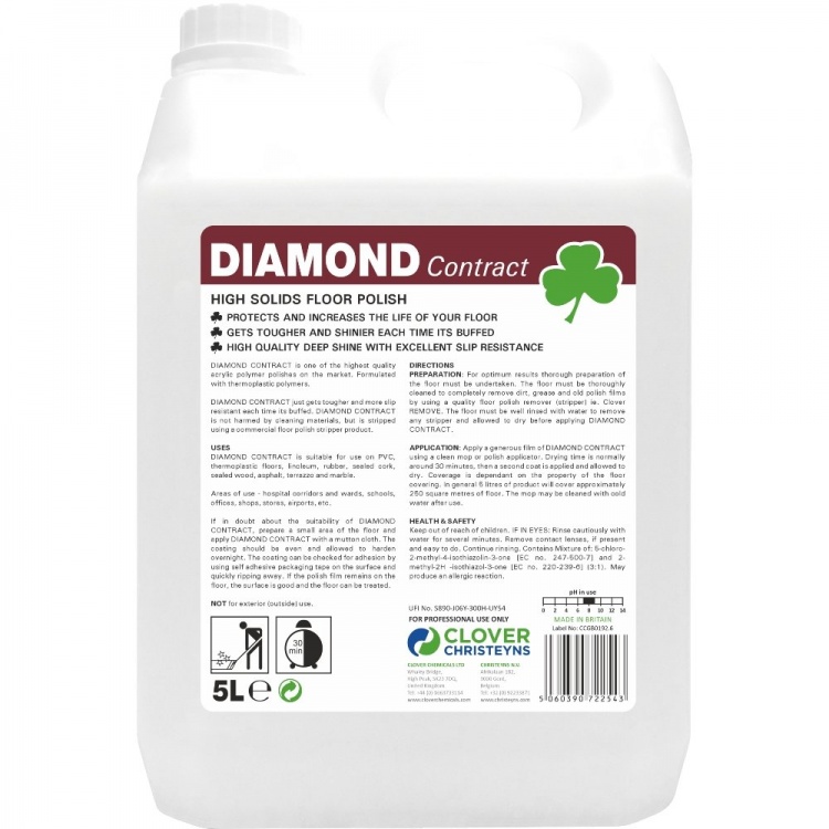Clover Chemicals Diamond High Solids Floor Polish (18%) (108)